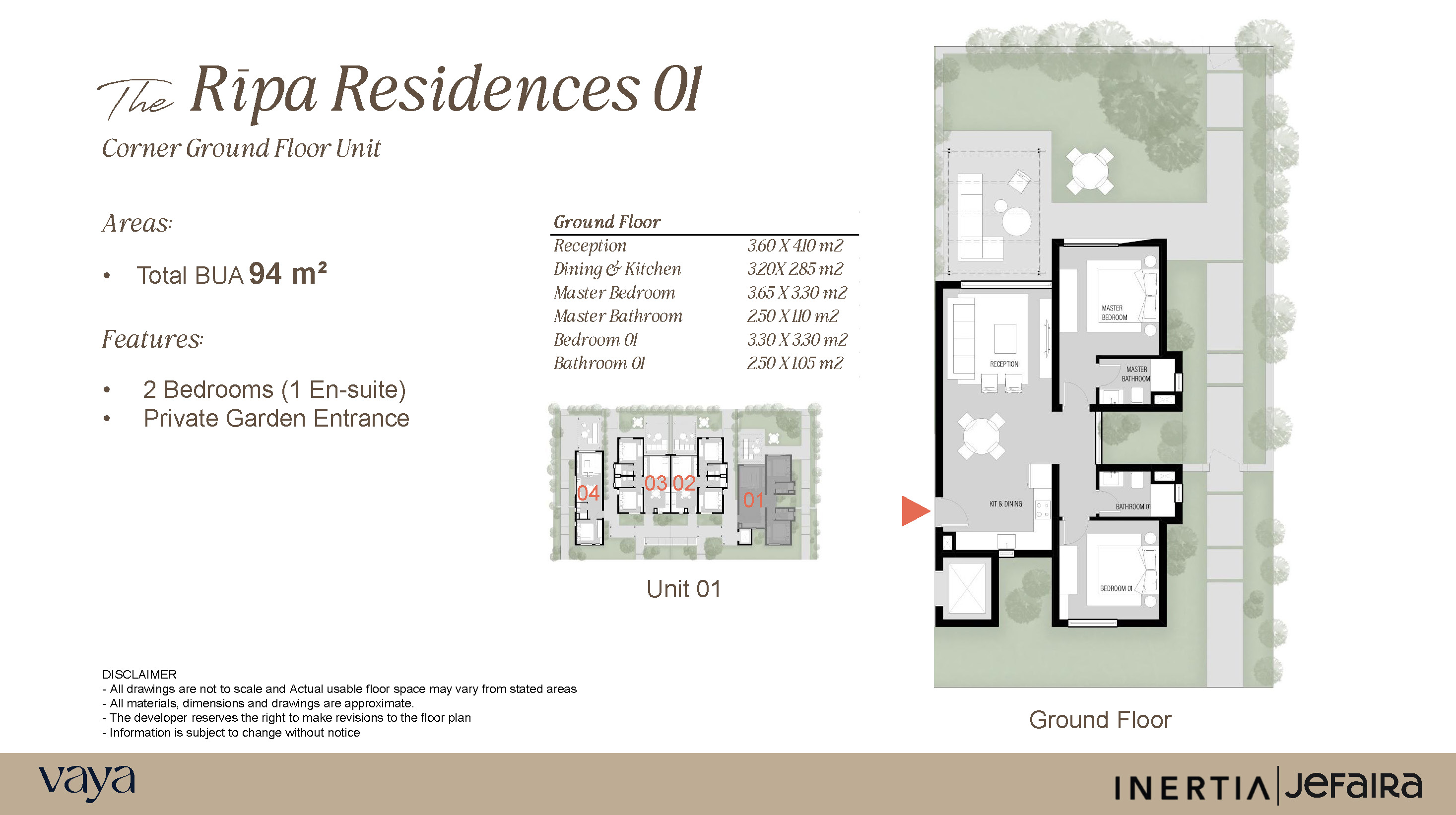 Floor plan for chalet at Jefaira