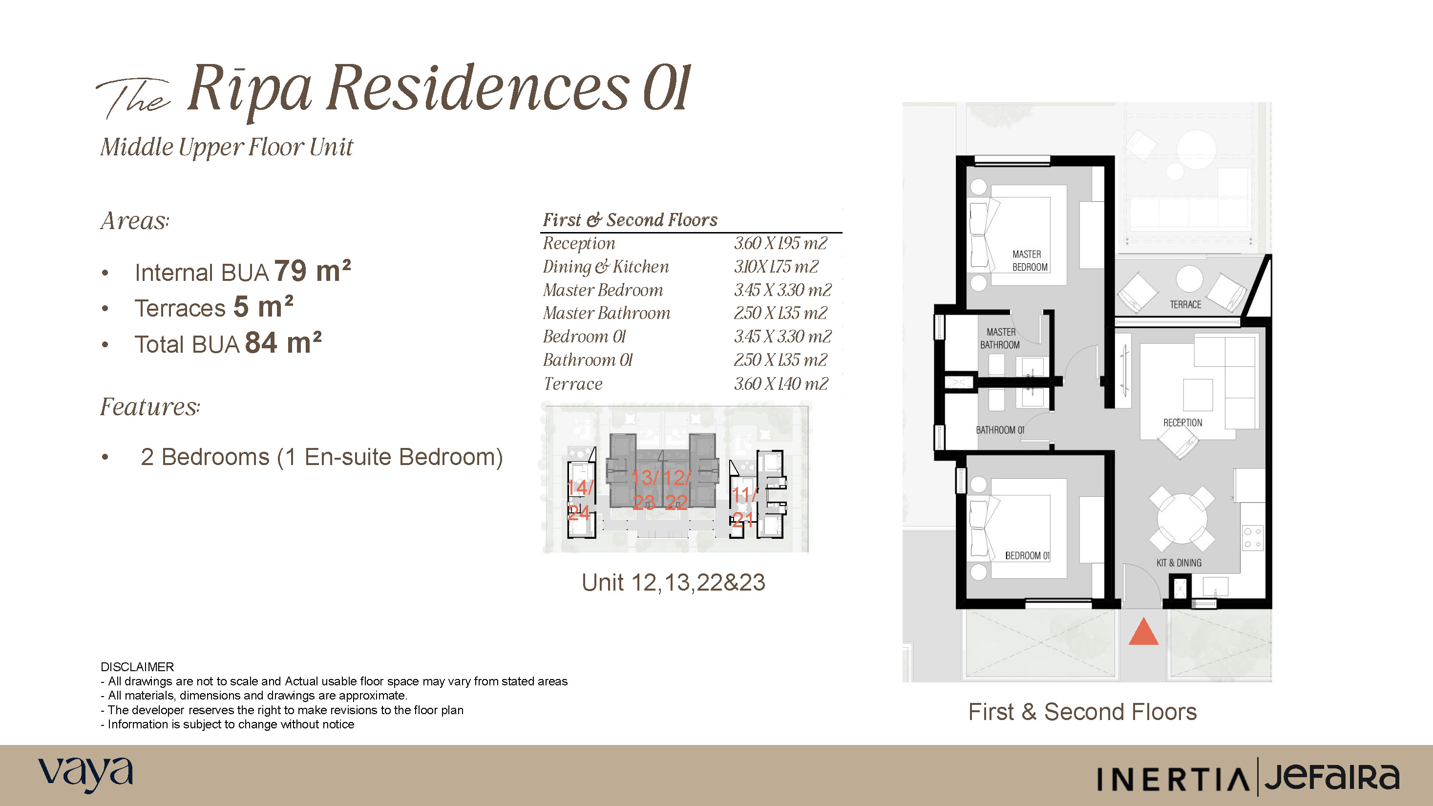 Floor plan for chalet at Jefaira