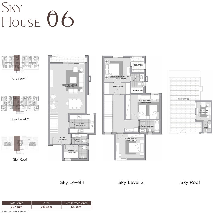 Floor plan for duplex at Karmell New Zayed