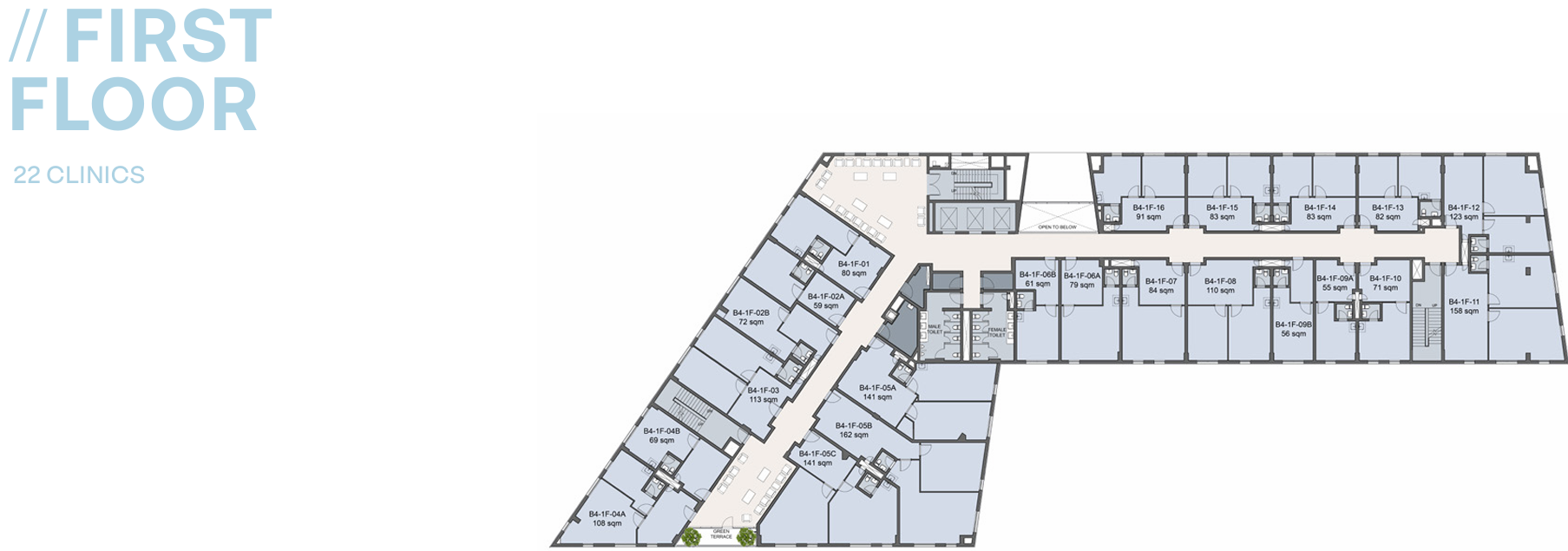 Floor plan for  at Westown Medical Center