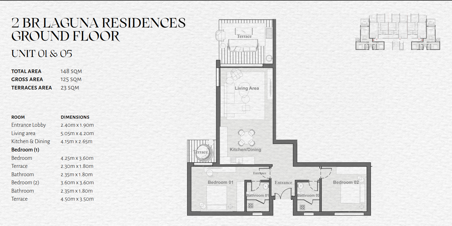 Floor plan for chalet at The Med