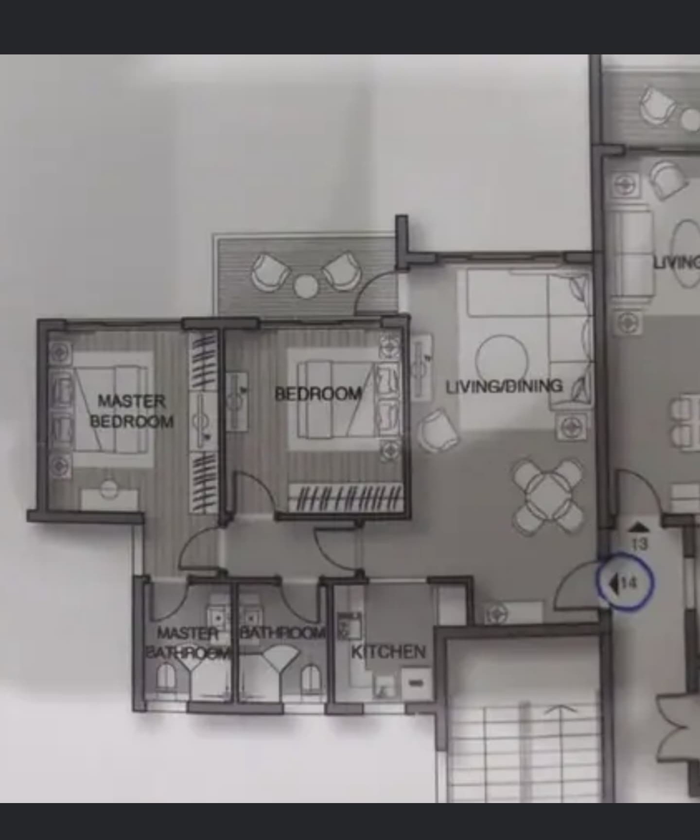 Floor plan for apartment at Noor Capital Gardens