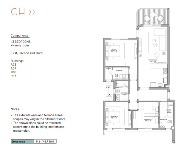 Floor plan for chalet at Pearl-June