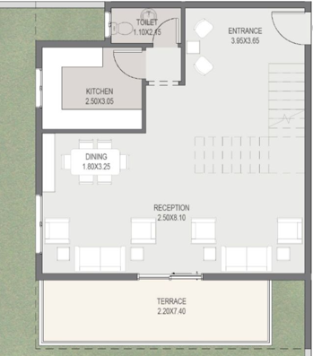 Floor plan for duplex at Sarai