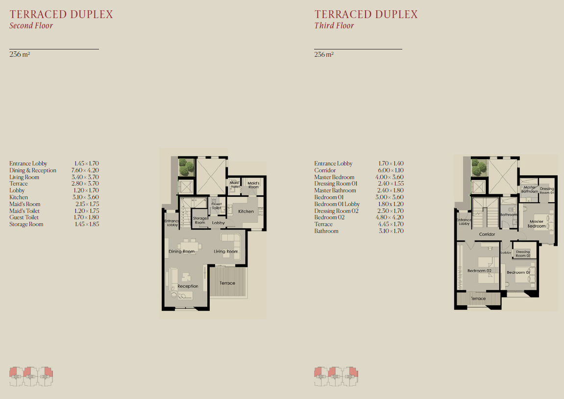 Floor plan for duplex at The Brooks