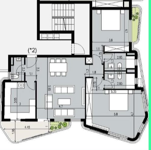 Floor plan for apartment at Badya