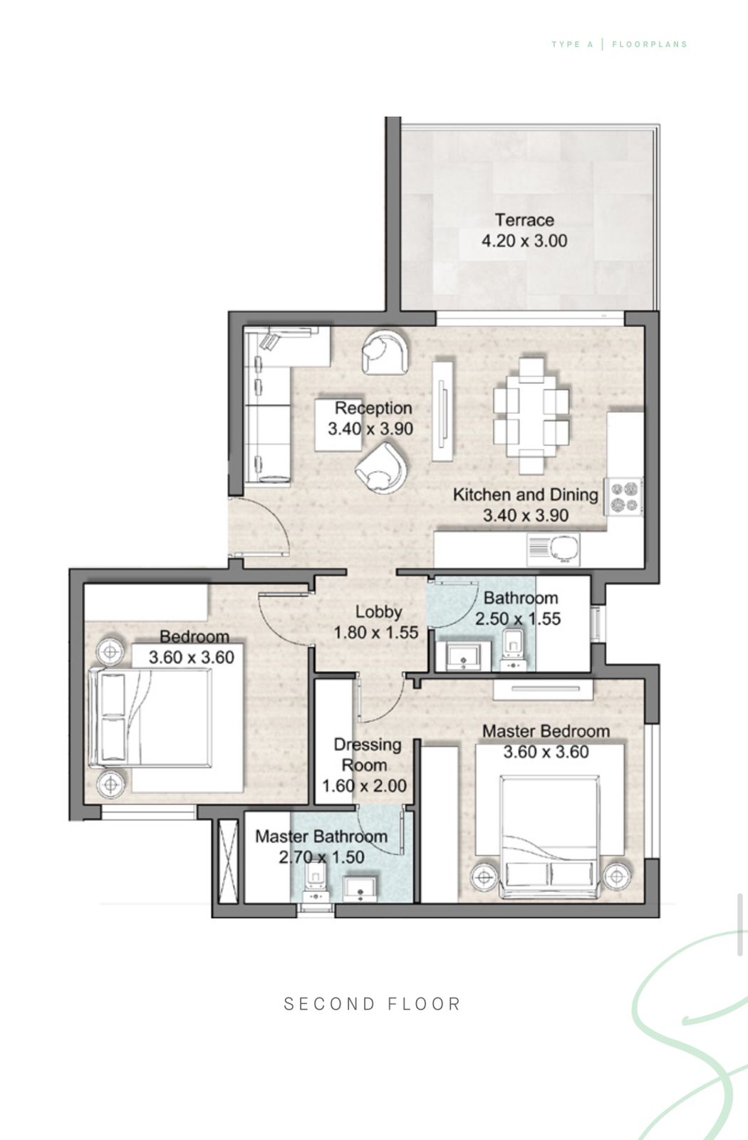 Floor plan for chalet at Hyde Park North - Seashore