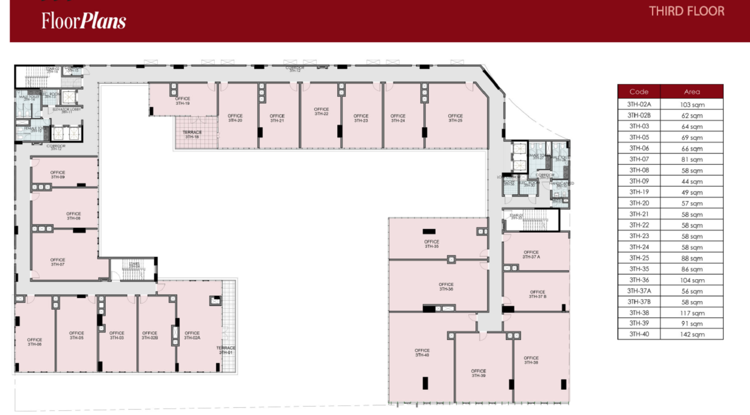Floor plan for  at Five Fifty Five Business Complex