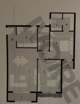 Floor plan for apartment at Ivoire West