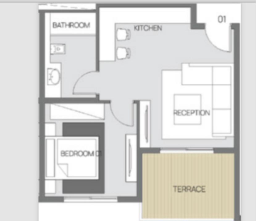Floor plan for apartment at Safia - Ras El Hekma