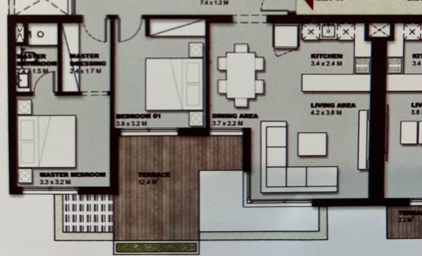 Floor plan for chalet at Solare