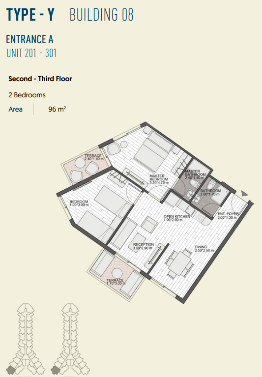Floor plan for chalet at The Island - Marina 5