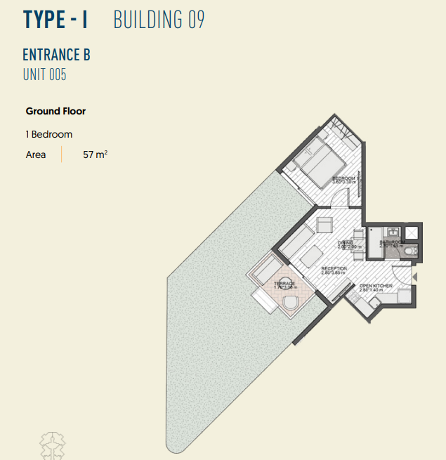 Floor plan for chalet at The Island - Marina 5