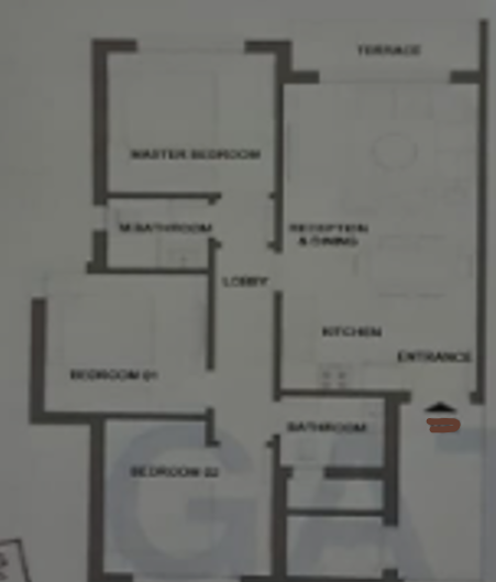 Floor plan for chalet at Lyv Caesar - Ras El Hekma