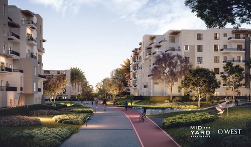 MID YARD for sale in O West Orascom with 1 bedrooms in 6th of October City by Orascom Development Egypt