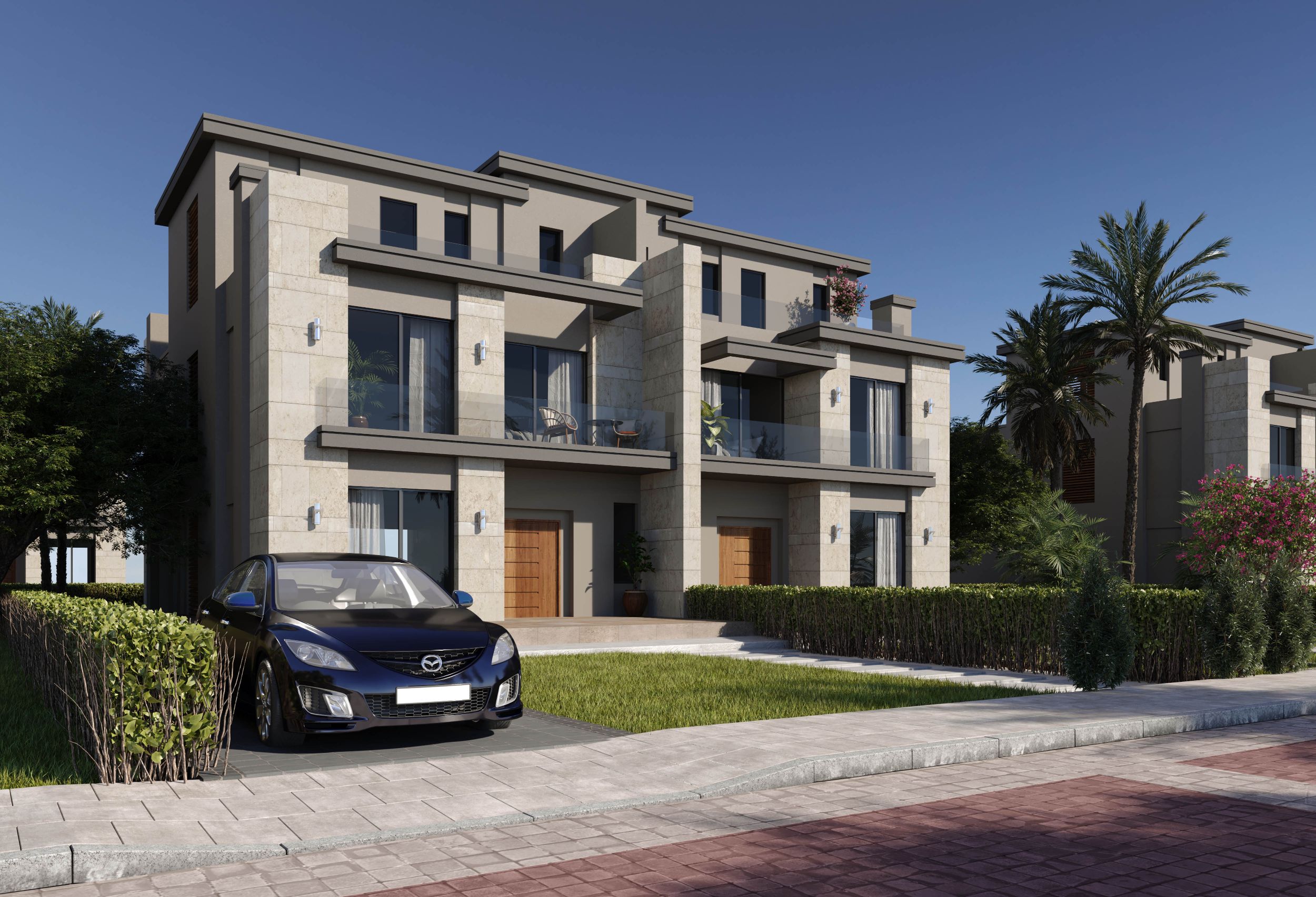 4-Bedroom Twinhouse 286 m² for sale in La Vista City, New Capital City - Ref 275667