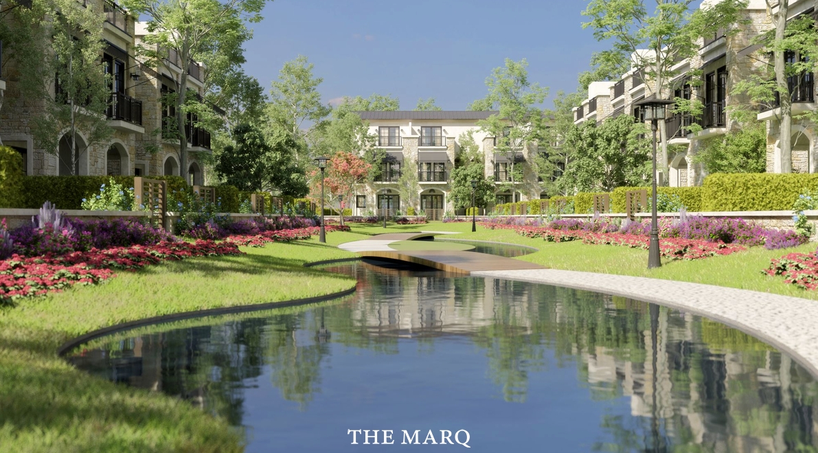3 Bedrooms 175 sq.M Townhouse for sale 13,000,000 EGP in The Marq Gardens,New Cairo,Egypt