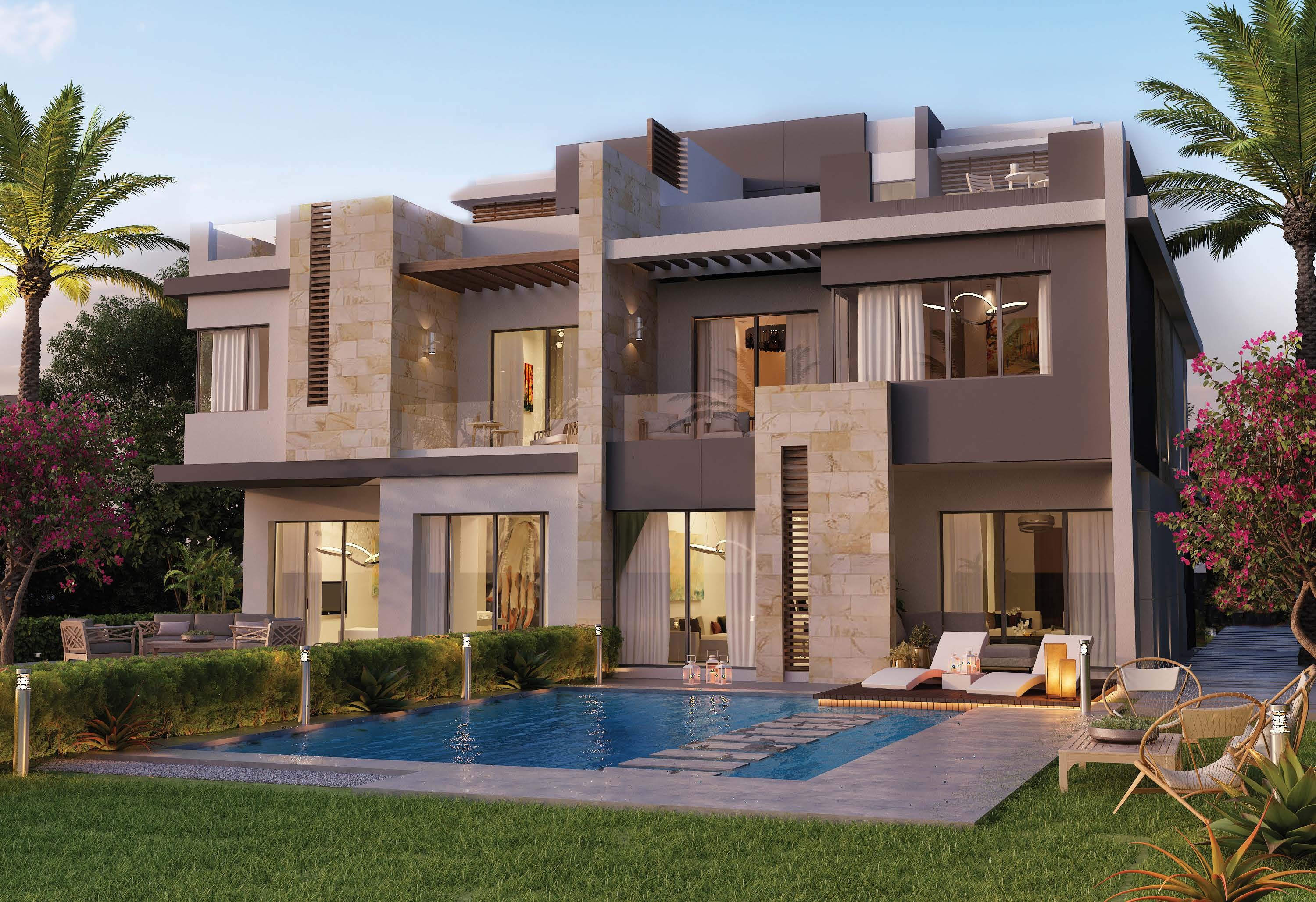 3 Bedrooms 208 sq.M Twinhouse for sale 20,155,600 EGP in Tawny ,6th of October City,Egypt
