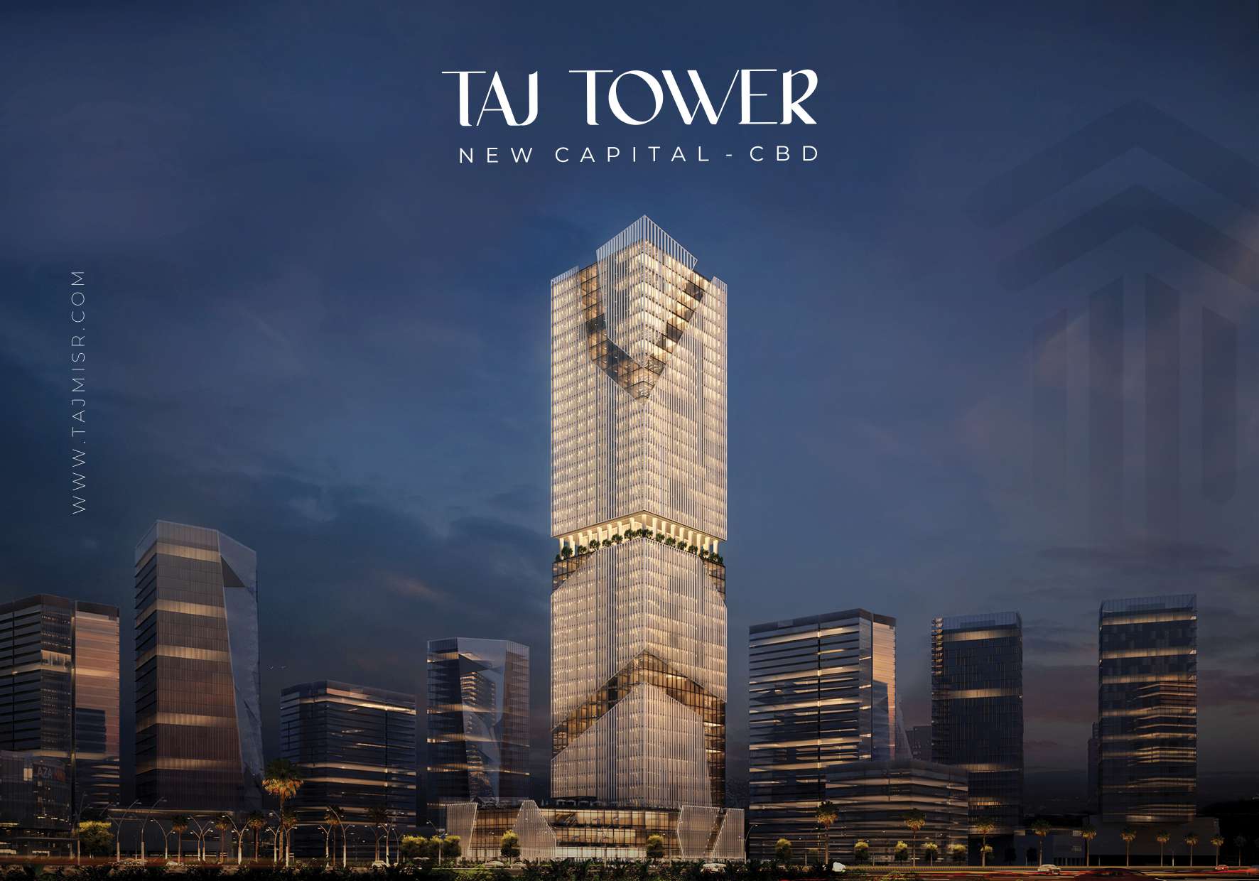 0 Bedrooms 18 sq.M Apartment for sale 7,105,200 EGP in Taj Tower ,New Capital City,Egypt