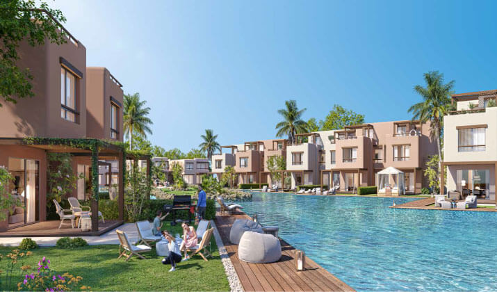 3 Bedrooms 114 sq.M Chalet for sale 17,410,737 EGP in Hacienda Waters ,Ras El Hekma,Egypt