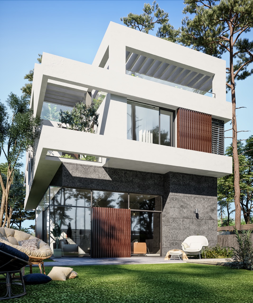 Villa for sale in The Crest – with 4 bedrooms in New Cairo by IL Cazar Developments.