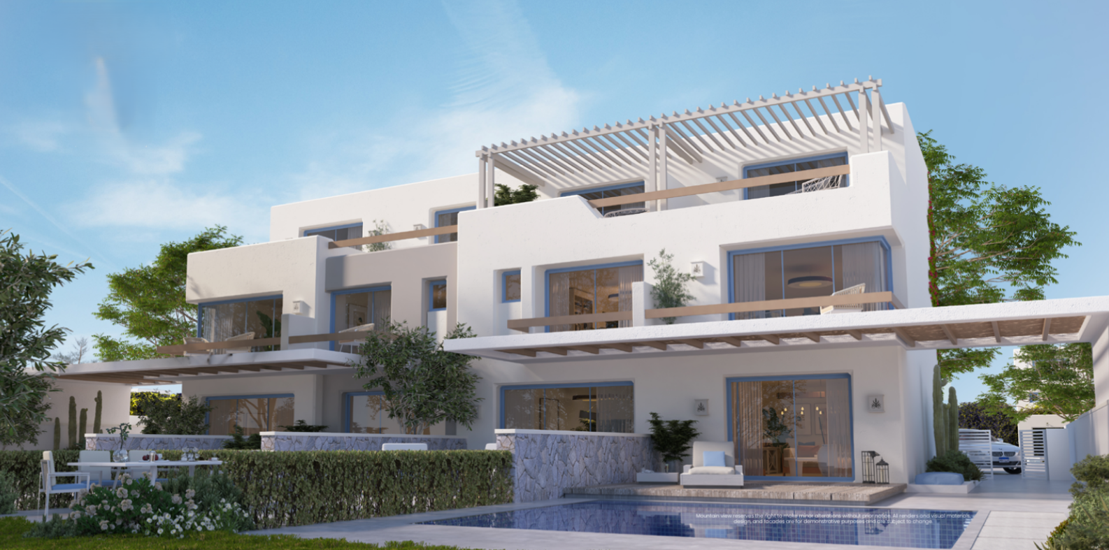 ٣ غرف النوم ١٨٠ متر تاون هاوس للبيع ١٦٬٧٣٥٬١٢٠ جنيه في LVLS Mountain View, Ras El Hekma