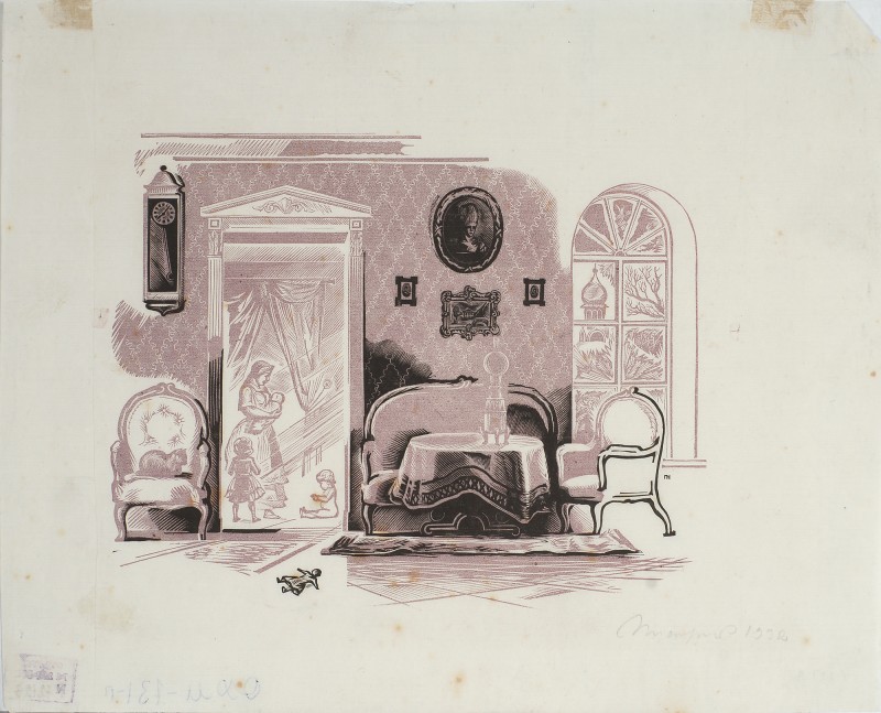 Доллі з дітьми. Ілюстрація до роману Л. Толстого «Анна Кареніна»