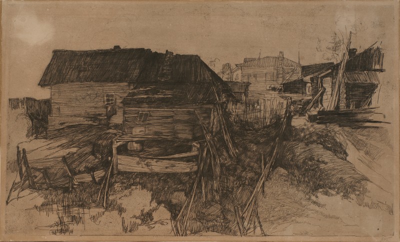 Вулиця околиці. Пейзаж