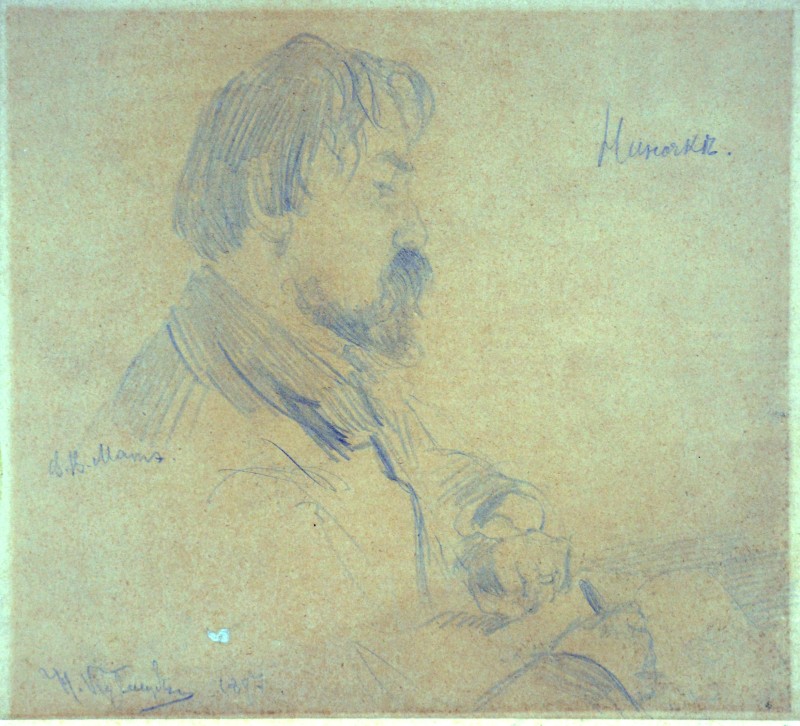 Портрет гравера В. В. Мате