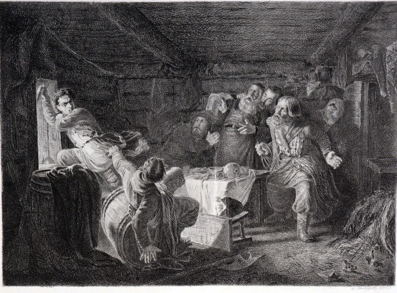 Сцена у корчмі.