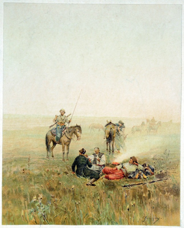 Козаки в степу