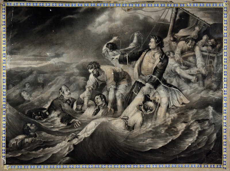 Петро І рятує потопаючих