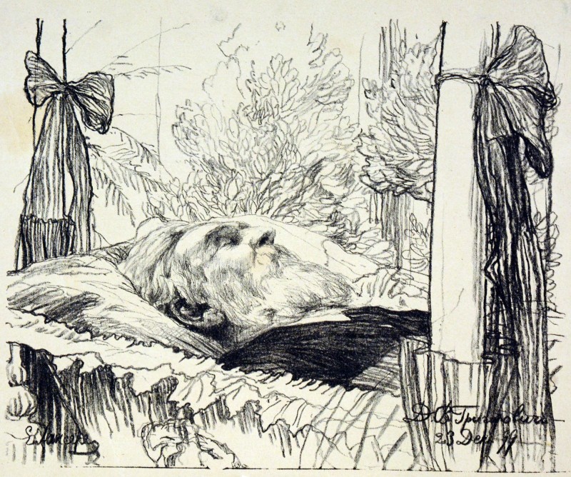 Д.В. Григорович у труні