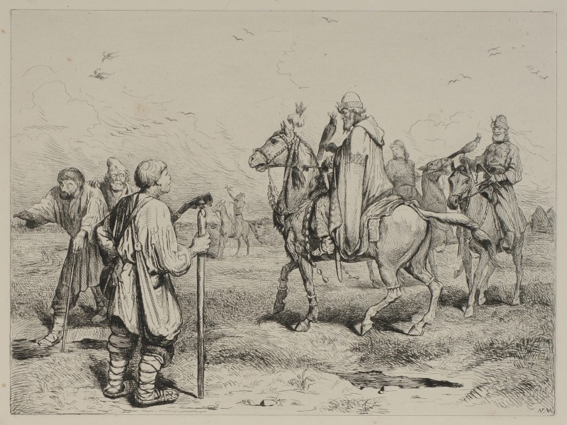 Іван Грозний на полюванні зустрічає сліпих.