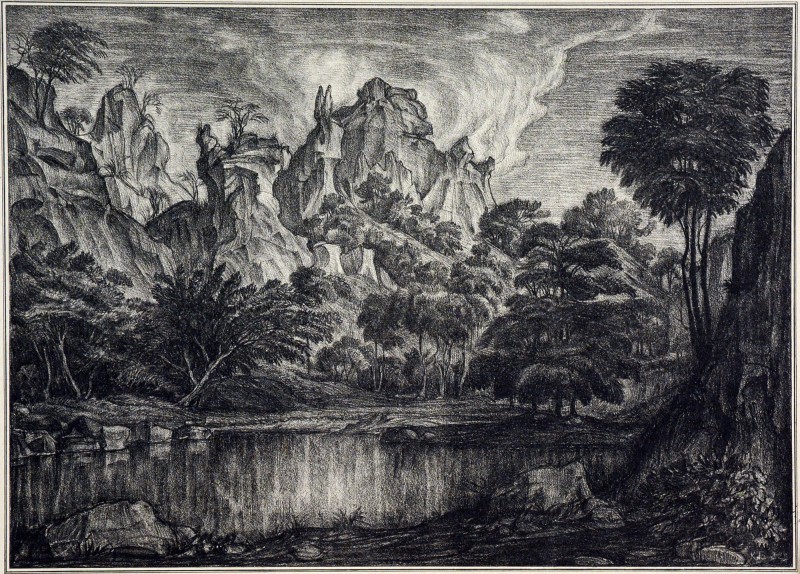 Пейзаж з озером