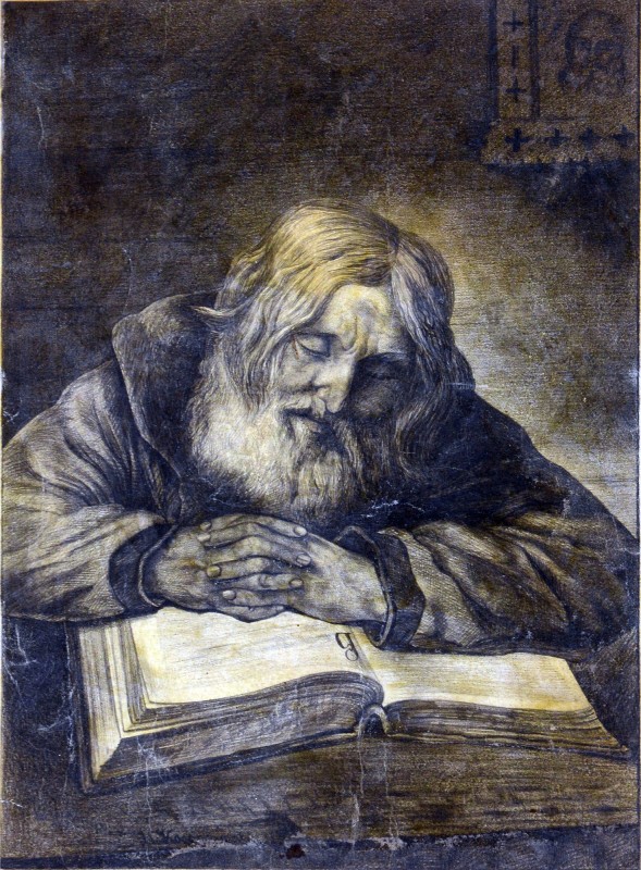 Старий, що читає святе письмо.