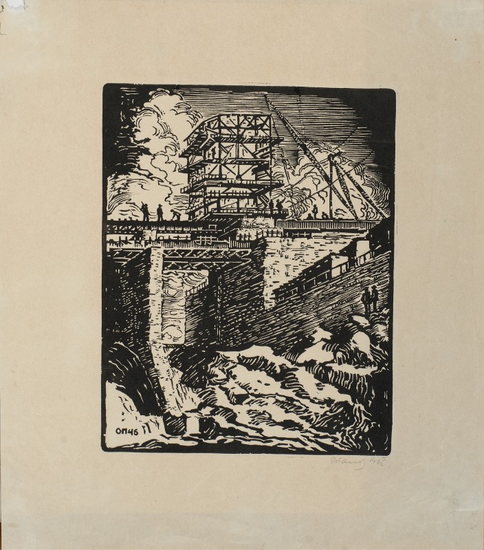 Кран греблі