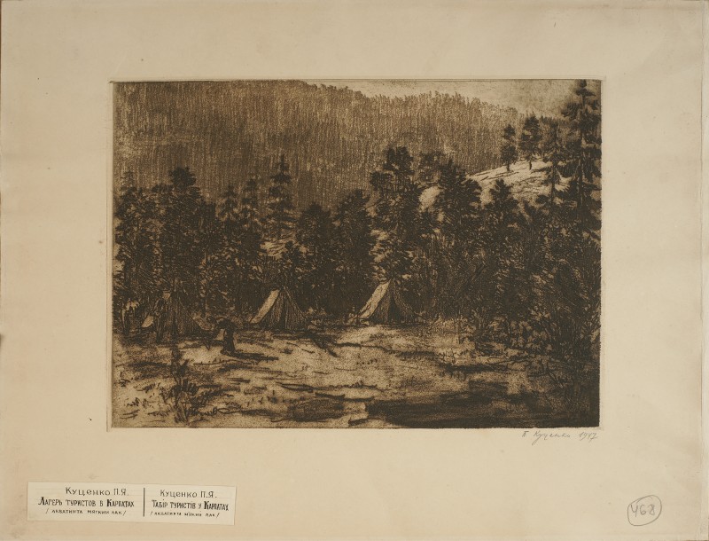 Табір туристів у Карпатах