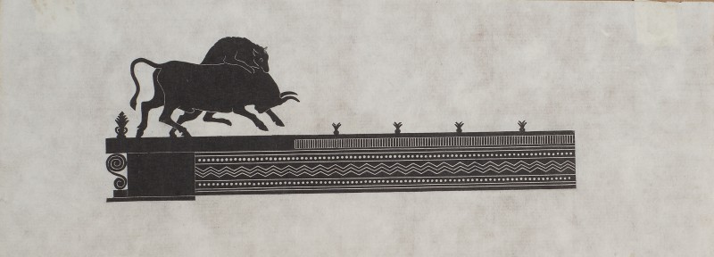 Ілюстрація до поеми Гомера «Одісея». Заставка до V книги (варіант)