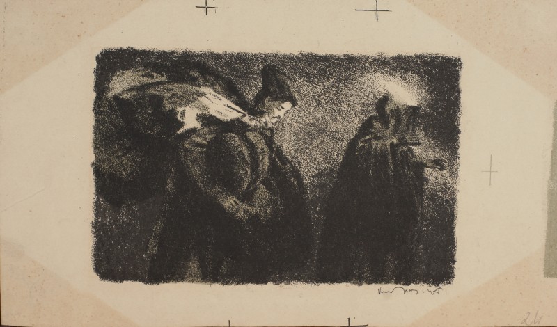 Ілюстрація до повісті М. Гоголя «Тарас Бульба». Андрій і татарка в підземеллі