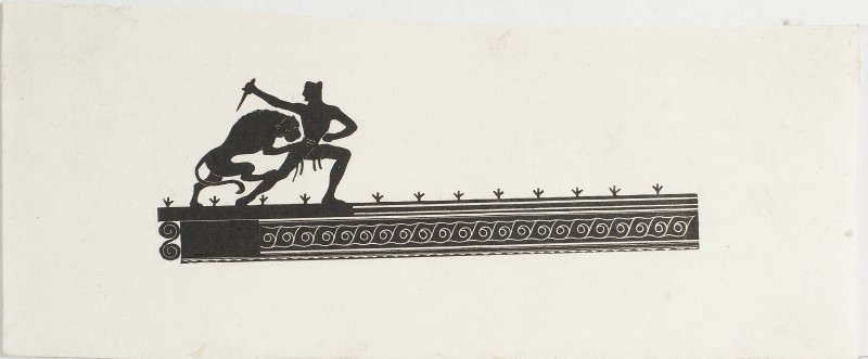 Ілюстрація до поеми Гомера «Одісея». Заставка до VІІІ книги (варіант)