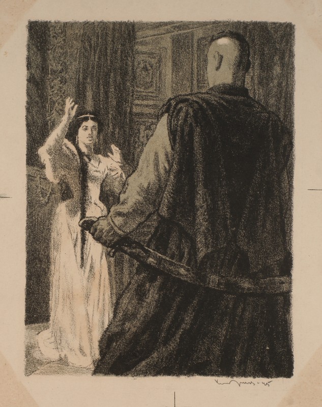 Ілюстрація до повісті М. Гоголя «Тарас Бульба». Андрій і полячка