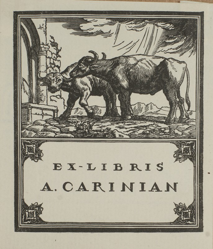 Книжковий знак (Екслібрис ) Арташеса Кариняна