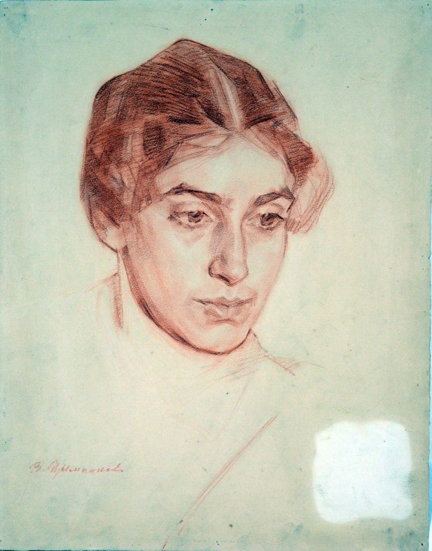 Портрет дружини художника (Голова). 1931