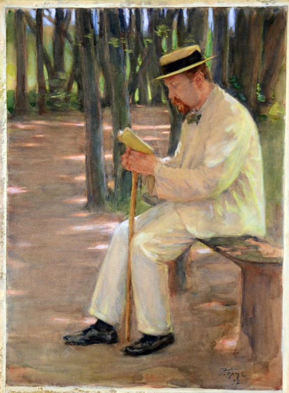 Людина у саду