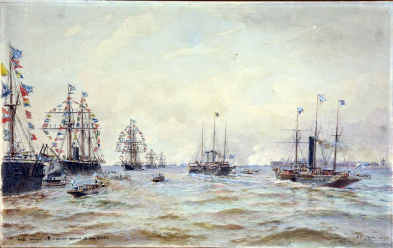 Відкриття морського каналу в Кілі. 1899