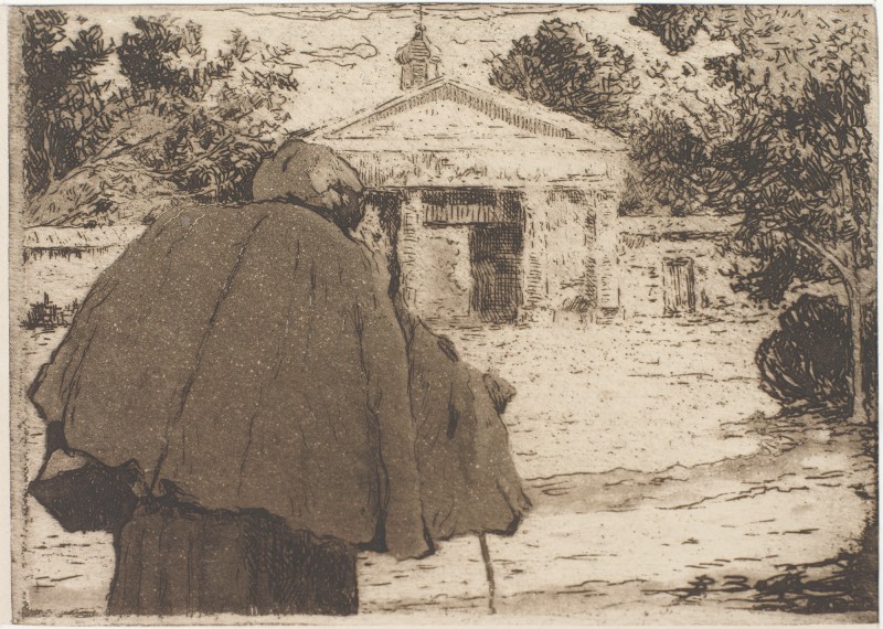 На кладовищі