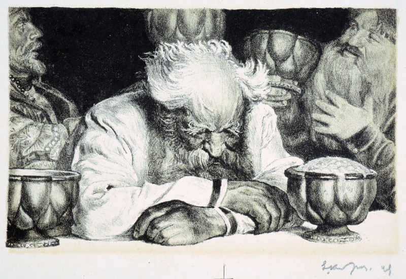 Старий богатир Данило на пирі в князя Володимира