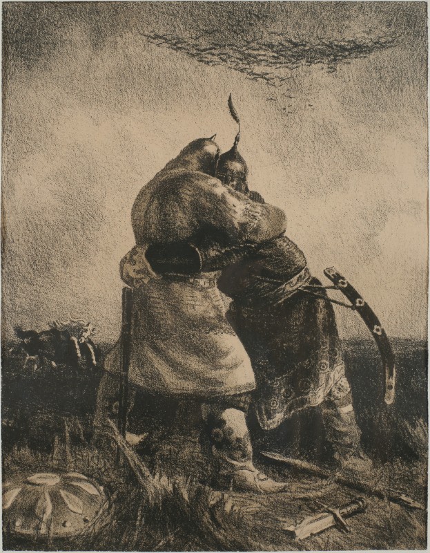 Битва Іллі Муромця із Сокольником.