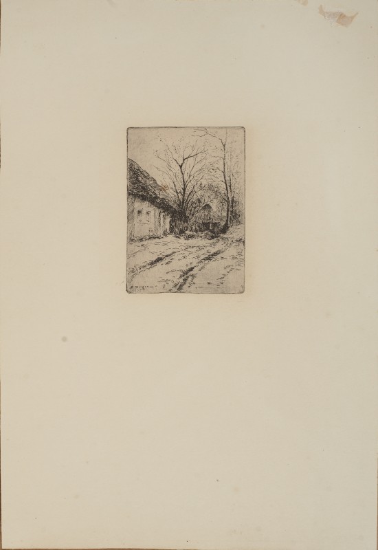 Зима. Сільська вулиця